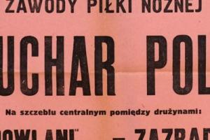 Plakat z sezonu 1950 ze spotkania 1950.11.26 Zarząd Portu Szczecin-Lechia Gdańsk