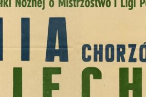 Plakat z sezonu 1955 ze spotkania 1955.06.12 Lechia Gdańsk-Unia Chorzów
