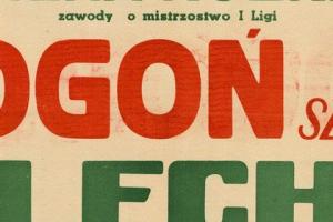 Plakat z sezonu 1959 ze spotkania 1959.05.10 Lechia Gdańsk-Pogoń Szczecin