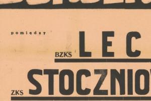 Plakat z zawodów bokserskiech 1948.03.14 Lechia Gdańsk-Stoczniowiec Gdańsk