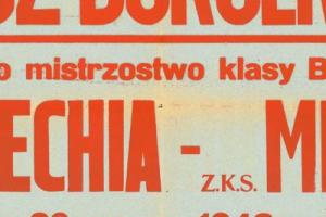 Plakat z zawodów bokserskiech 1948.03.20 Mewa Gdańsk-Lechia Gdańsk