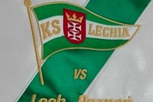 Proporczyk z sezonu 2013/2014 ze spotkania 2014.05.16.Lechia Gdańsk-Lech Poznań