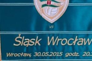 Proporczyk z sezonu 2014/2015 ze spotkania 2015.05.30.Śląsk Wrocław-Lechia Gdańsk