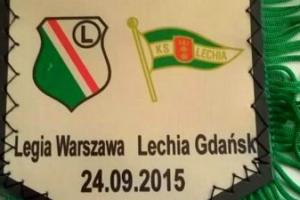 Proporczyk z sezonu 2015/2016 ze spotkania 2015.09.24.Legia Warszawa-Lechia Gdańsk