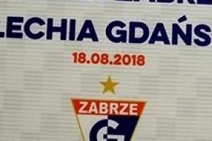 Proporczyk z sezonu 2018/2019 ze spotkania 2018.08.18.Górnik Zabrze-Lechia Gdańsk